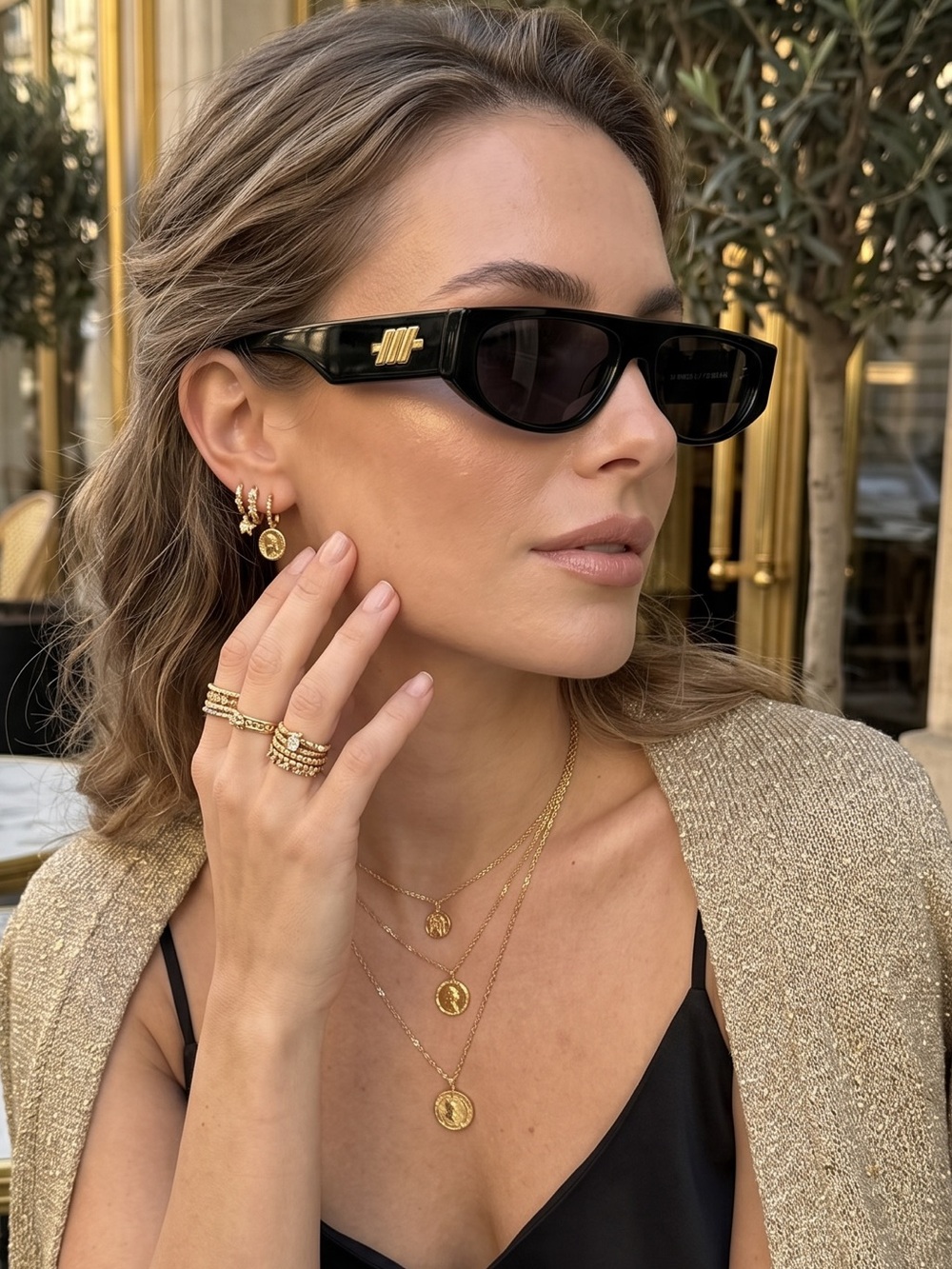 Le Specs Le Ritual in Black Smoke Sunglasses.